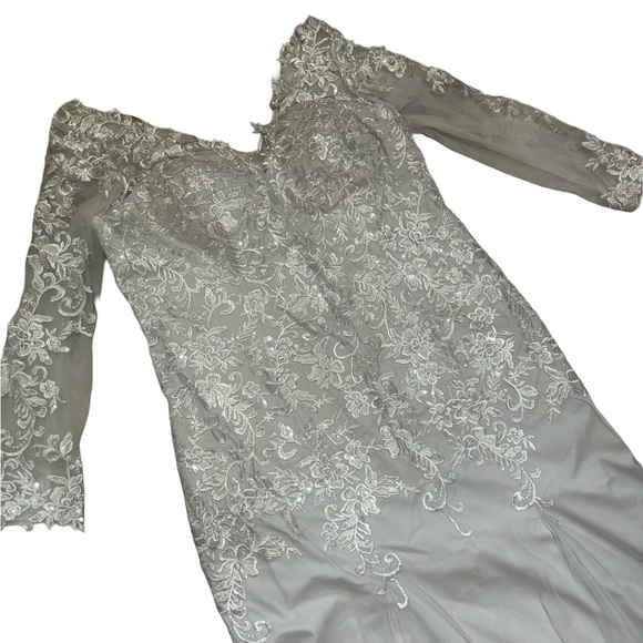 Evening Dress/Mother of Bride Dress Sheath - Picture 3 of 10